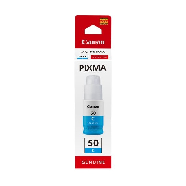 Click for a bigger picture.Canon GI50-C Cyan Standard Capacity Ink Bo