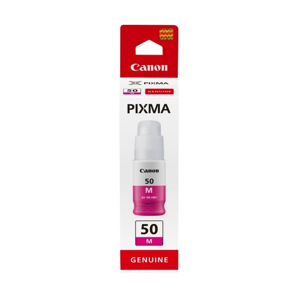 Click for a bigger picture.Canon GI-50M Magenta Standard Capacity Ink