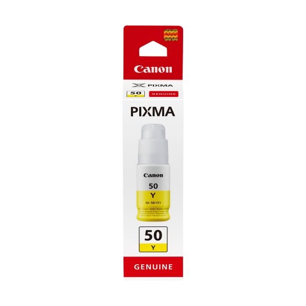 Click for a bigger picture.Canon GI-50Y Yellow Standard Capacity Ink