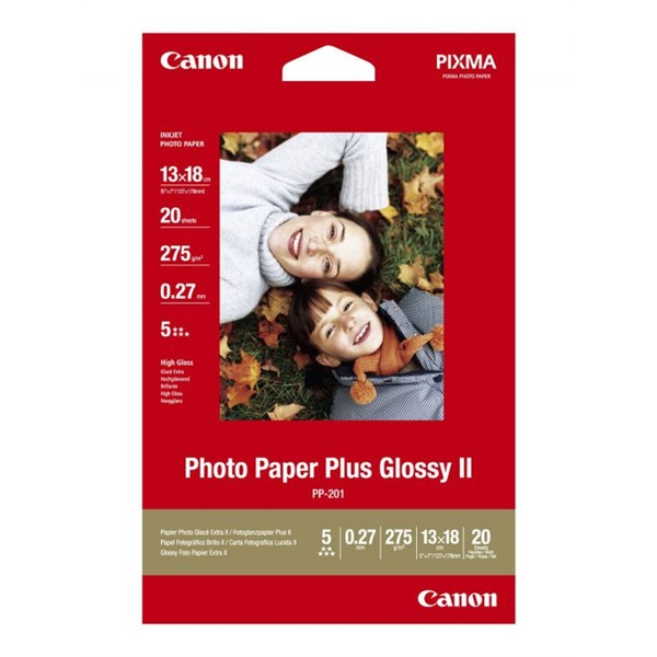 Click for a bigger picture.Canon PP-201 Glossy Photo Paper 13 x 18cm