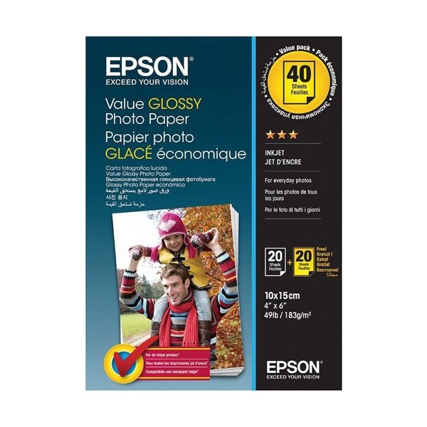Click for a bigger picture.Epson Value Glossy Photo Paper 10 x 15cm 2