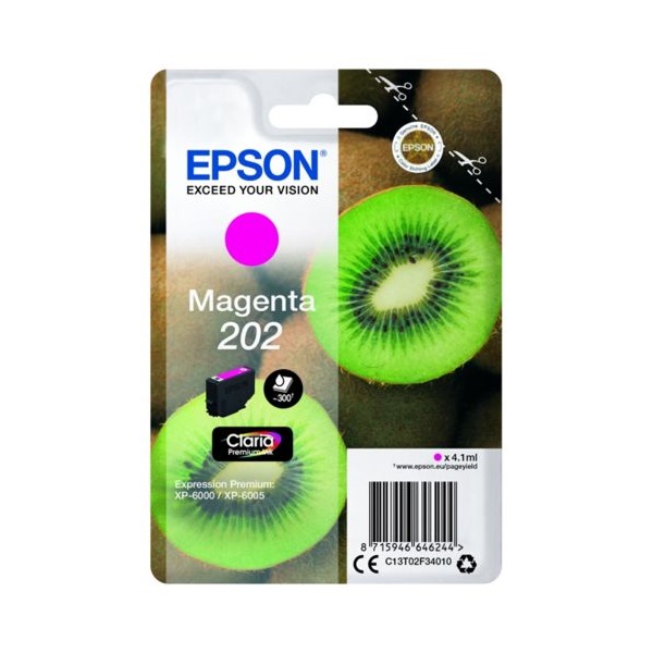 Click for a bigger picture.Epson 202 Kiwi Magenta Standard Capacity I