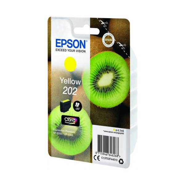 Click for a bigger picture.Epson 202 Kiwi Yellow Standard Capacity In
