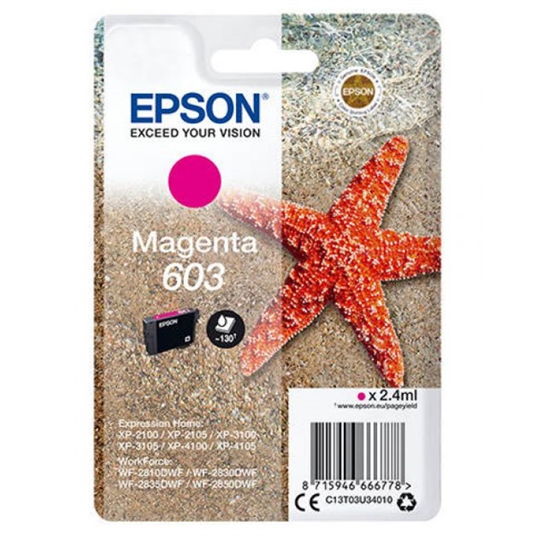 Click for a bigger picture.Epson 603 Starfish Magenta Standard Capaci
