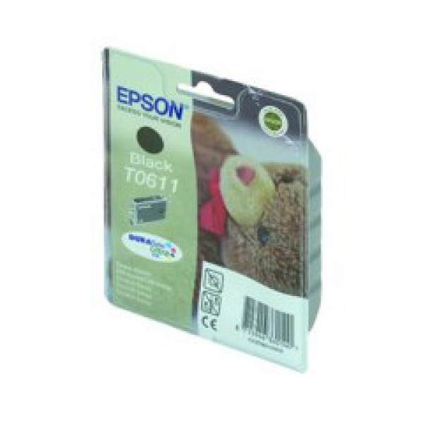 Click for a bigger picture.Epson T0611 Teddy Bear Black Standard Capa