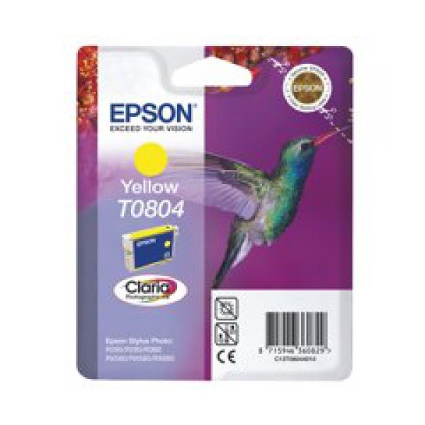 Click for a bigger picture.Epson T0804 Hummingbird Yellow Standard Ca
