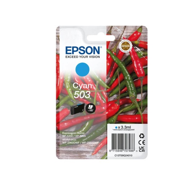 Click for a bigger picture.Epson Chillies 503 Cyan Standard Capacity