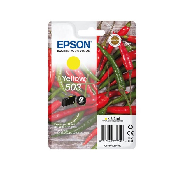 Click for a bigger picture.Epson Chillies 503 Yellow Standard Capacit