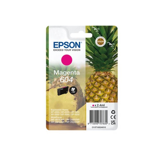 Click for a bigger picture.Epson Pineapple 604 Magenta Standard Capac
