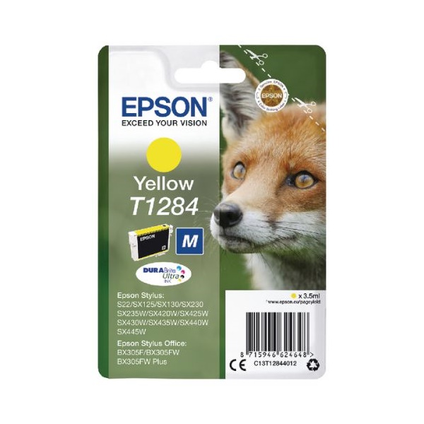 Click for a bigger picture.Epson T1284 Fox Yellow Standard Capacity I