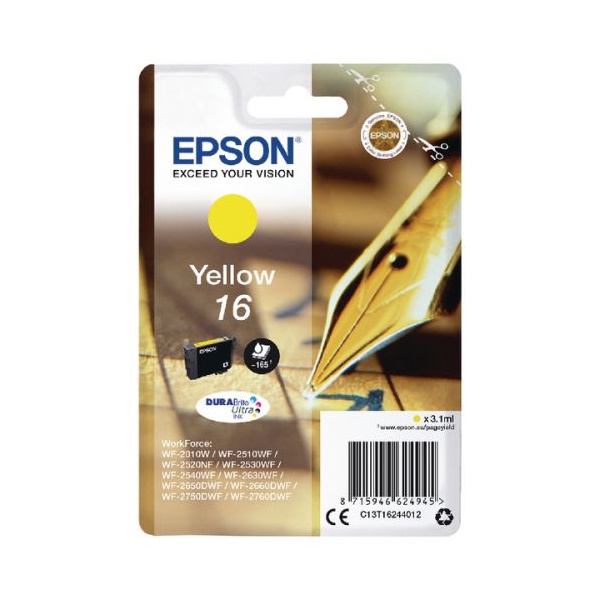 Click for a bigger picture.Epson 16 Pen and Crossword Yellow Standard