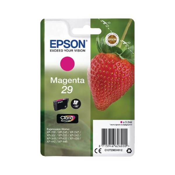 Click for a bigger picture.Epson 29 Strawberry Magenta Standard Capac