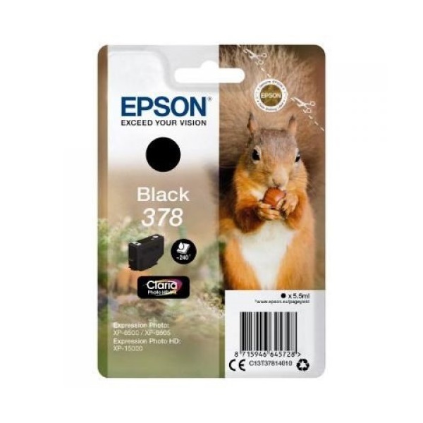 Click for a bigger picture.Epson 378 Squirrel Black Standard Capacity