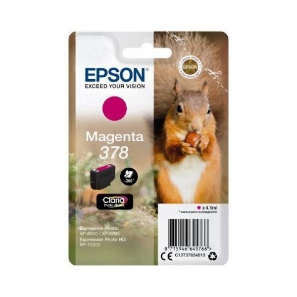 Click for a bigger picture.Epson 378 Squirrel Magenta Standard Capaci