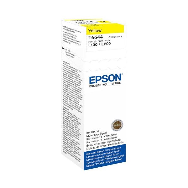 Click for a bigger picture.Epson 664 Yellow Ink Cartridge 70ml - C13T