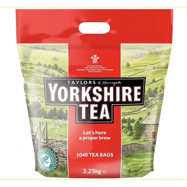 Click for a bigger picture.YORKSHIRE Tea Bags x 1040's