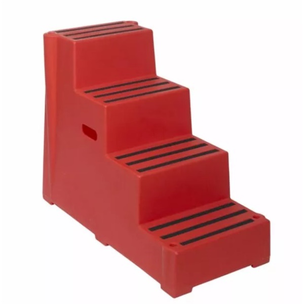 Click for a bigger picture.Heavy Duty Mounting Block - Four Step RED