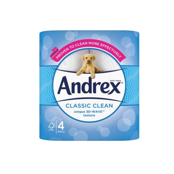 Click for a bigger picture.Andrex Classic Clean Toilet Rolls White