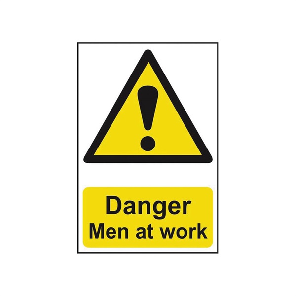 Click for a bigger picture.Spectrum Danger Men at Work SIGN