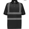 Click here for more details of the Black Yoko Hi-Vis Polo Shirt - xL
